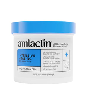 AmLactin Intensive Healing 15% Lactic Acid Body Cream 12 oz bottle