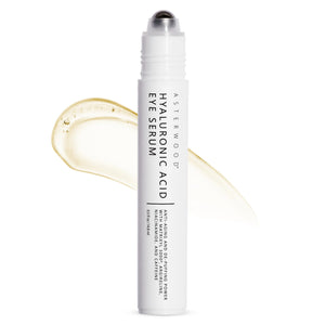 Asterwood Hyaluronic Acid Eye Serum with Matrixyl 3000 and Niacinamide for smoothing fine lines and crow's feet.