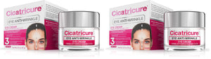 Two 0.5 oz tubes of Cicatricure Blur & Filler Anti-Wrinkle Eye Treatment for smoothing fine lines and under-eye bags.