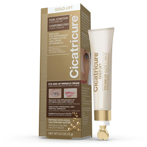 Cicatricure Gold Lift Dual Contour Eye and Lip Cream 15ml Tube - Gold Peptide Formula