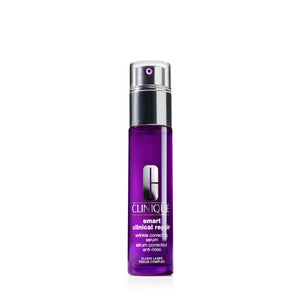 Clinique Smart Clinical Repair 1 Fl Oz bottle – a potent anti-wrinkle serum with hyaluronic acid and peptides.
