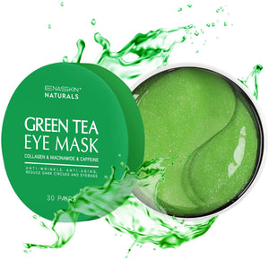 Enaskin Naturals Green Tea Eye Gel Pads - 30 Pairs of Soothing and Anti-Aging Masks