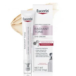 Eucerin Radiant Tone Eye Cream Dark Circle Corrector 0.5 Oz Tube - Brightening Treatment with Thiamidol