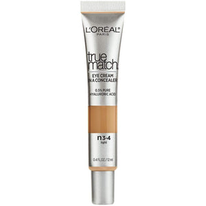 L’Oréal Paris True Match Eye Cream in a Concealer - Shade Light N3-4 Neutral for Balanced Light Skin Tones