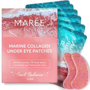 MAREE Pink Eye Gels infused with rose water for brightening dark circles.