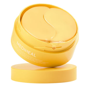 Mediheal Vita Collagen Eye Ampoule Patch Jar - 60 Orange Hydrogel Pads for Brightening and Hydration