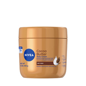NIVEA Cocoa Butter Body Cream with Deep Nourishing Serum 16 oz jar