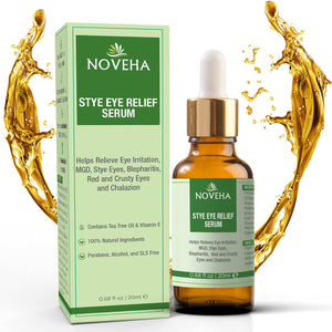 NOVEHA stye relief serum for blepharitis eyelid bumps soothing eyelid treatment 20 ml