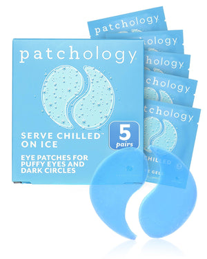 Patchology Iced Cooling Under Eye Mask Patches with Peptides Cloudberry Oil Bakuchiol Hydrating Firming Eye Gels 5 Pairs