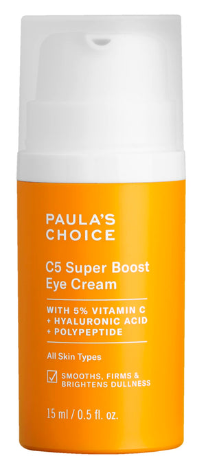 Paula’s Choice C5 Super Boost Eye Cream Bottle - 5% Vitamin C and Peptides Formula