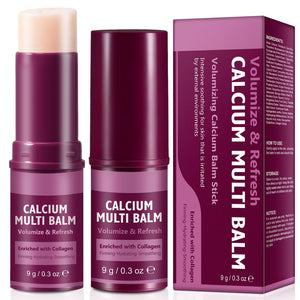 QYQIZWIA Calcium Multi Balm Stick, a portable Korean skincare solution for anti-aging and hydration on the face, neck, and lips.