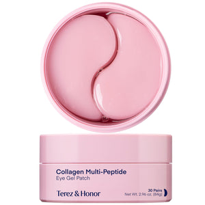 TEREZ & HONOR Peptide Collagen Under Eye Patches - Purple Hydrogel Pads for Firming and Glowing Skin