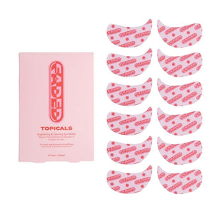 Topicals Faded Brightening Under Eye Masks - Signature Blue Cooling Patches for Dark Circles and Puffiness