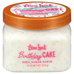 Tree Hut Birthday Cake Shea Sugar Body Scrub 18 oz jar