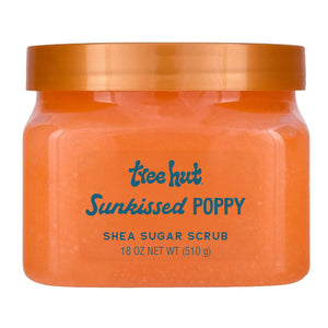 Tree Hut Sunkissed Poppy Shea Sugar Body Scrub 18 oz jar