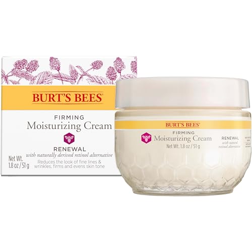 Burt's Bees Renewal Firming Face Cream (1.8 oz) - Natural Retinol Alternative (Bakuchiol) Anti-Aging Moisturizer