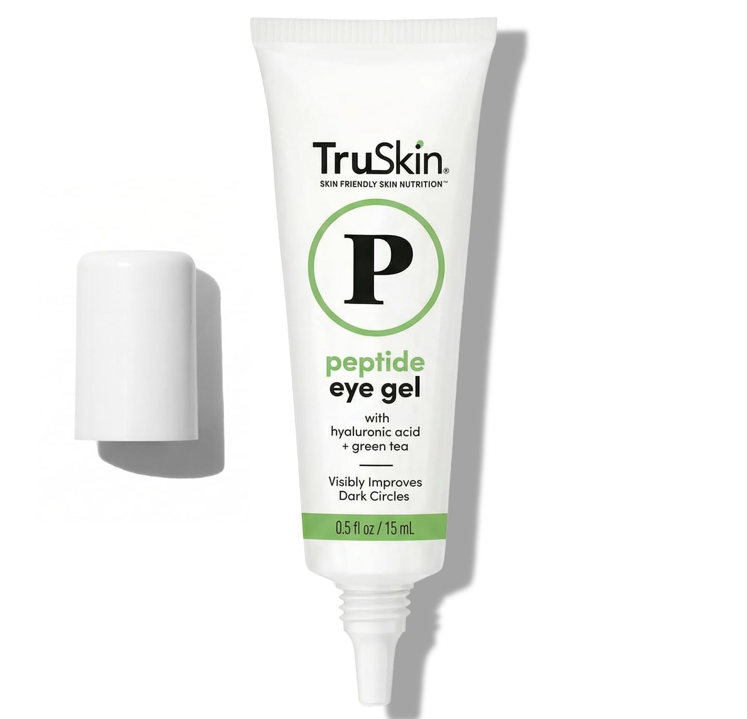 TruSkin Peptide Eye Cream Gel - Lightweight Treatment for Dark Circles & Fine Lines (15ml)