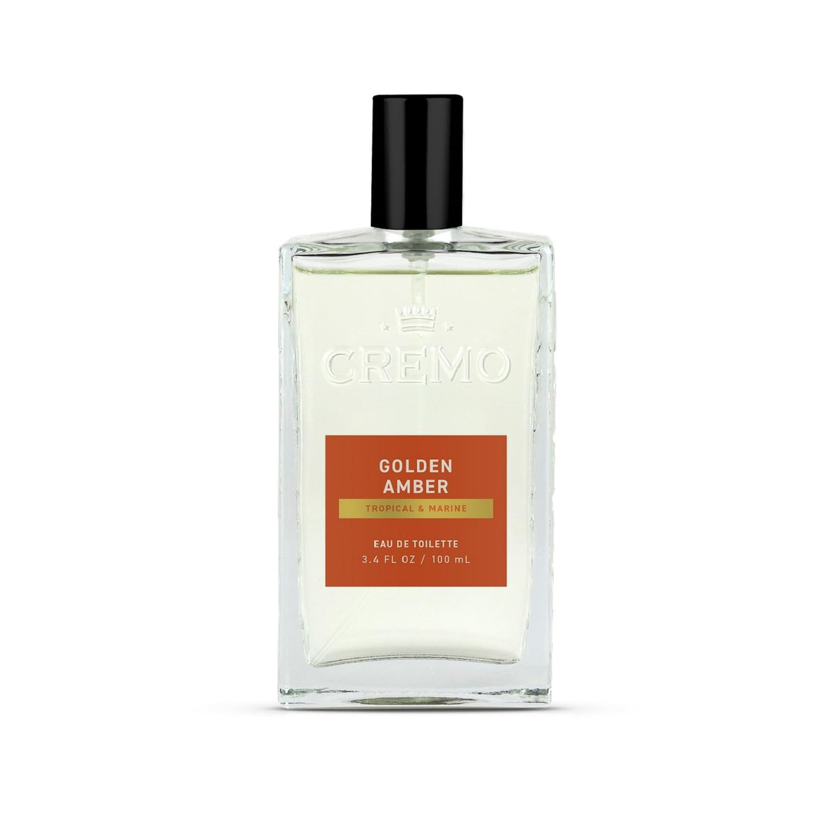 Cremo Cologne For Men - Golden Amber Mens Cologne Spray, A Combination of Red Currant, Pineapple, Ambergris and Moss, Multi-Layered Signature Men's Fragrances, 3.4 Fl Oz