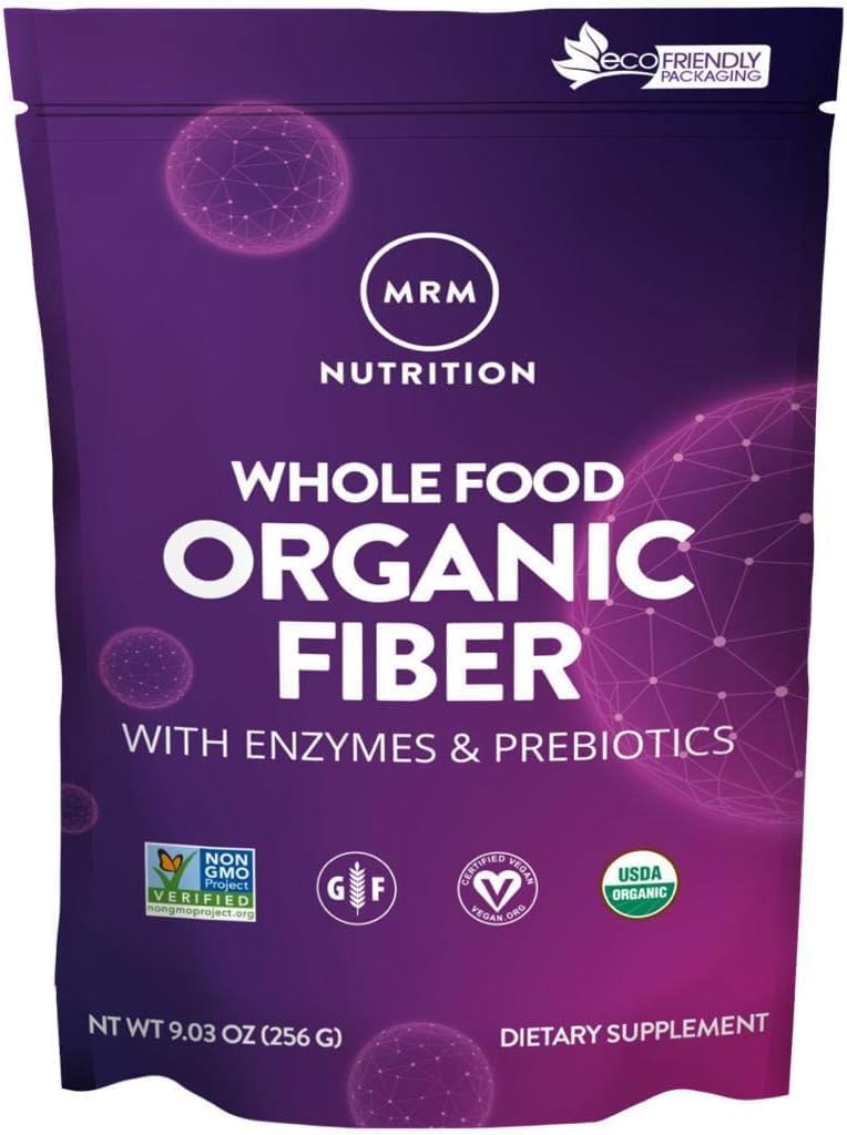 MRM Whole Food Organic Fiber with Enzymes & Prebiotics - 32 Servings