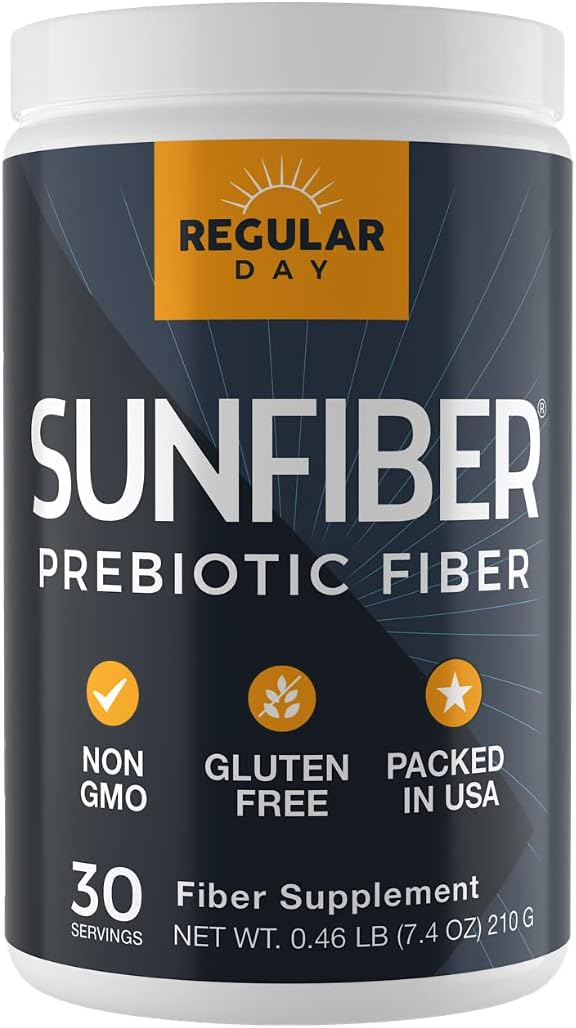 Sunfiber Prebiotic Fiber, Low-FODMAP, Gentle, 30 Servings