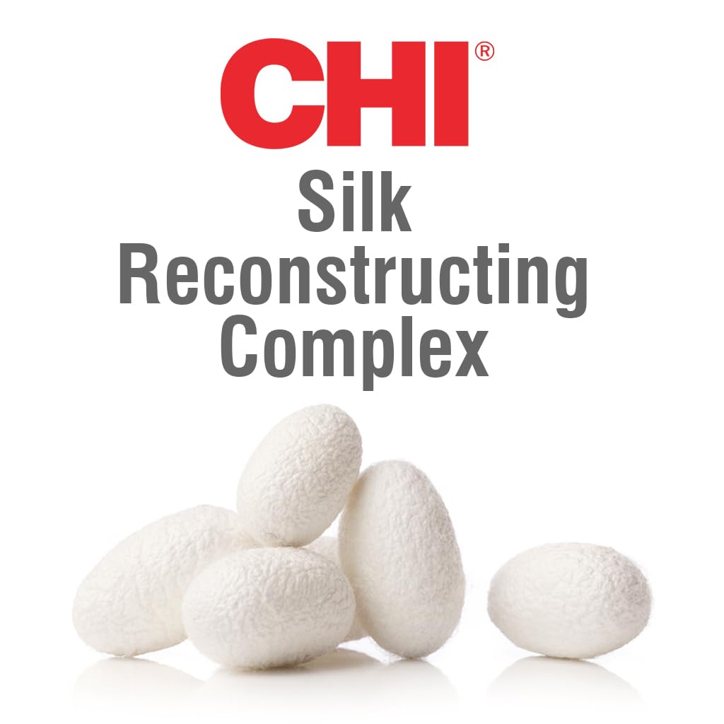 CHI Infra Silk Infusion, Silk Reconstructing Leave-In Hair Treatment for Creating Smooth, Shiny, Strong Hair, 12 Oz