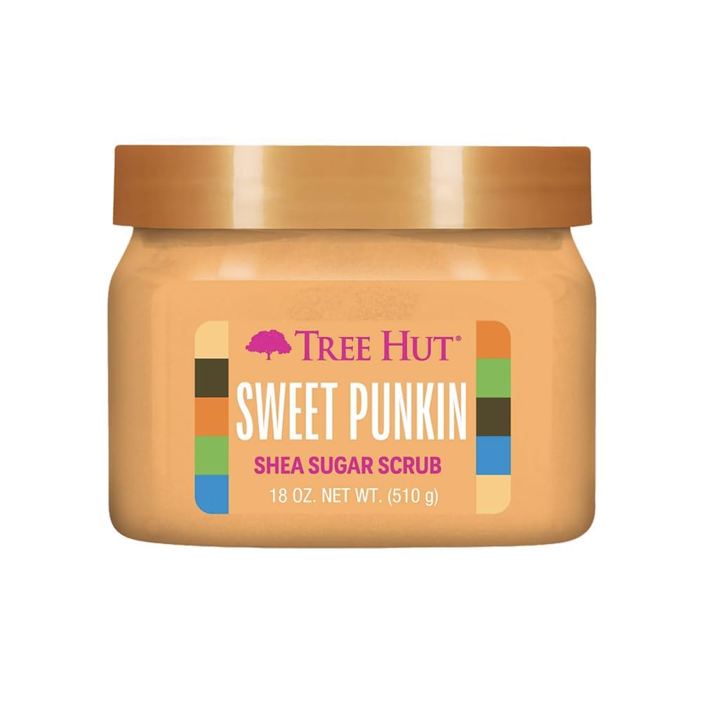 Tree Hut Shea Sugar Scrub Sweet Punkin | Exfoliating Body Scrub Removes Dead, Dry Skin for a Soft & Hydrated Feel | Nourishing Essential Body Care | 18 fl oz.