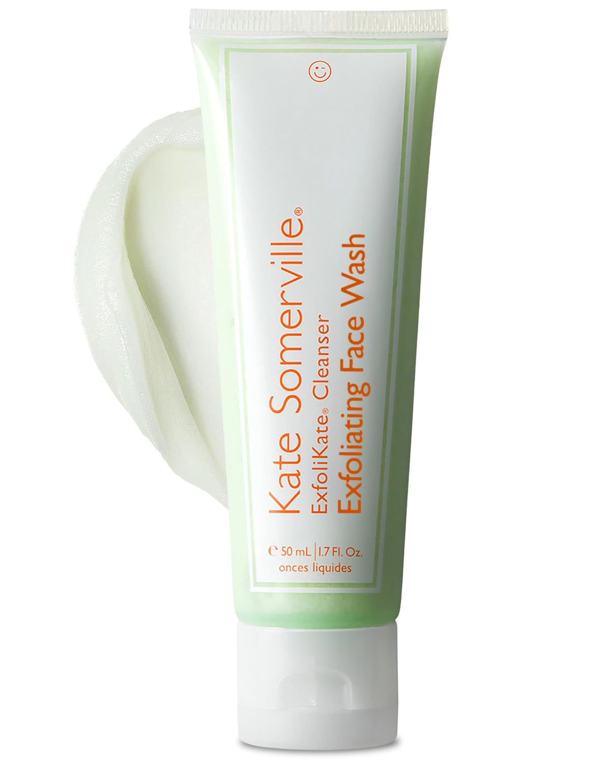 Kate Somerville ExfoliKate Cleanser – Daily Exfoliating Foaming Face Wash, Clinically Formulated Glycolic Acid and Lactic Acid Gentle Facial Scrub, Travel-Size, 1.7 Fl Oz
