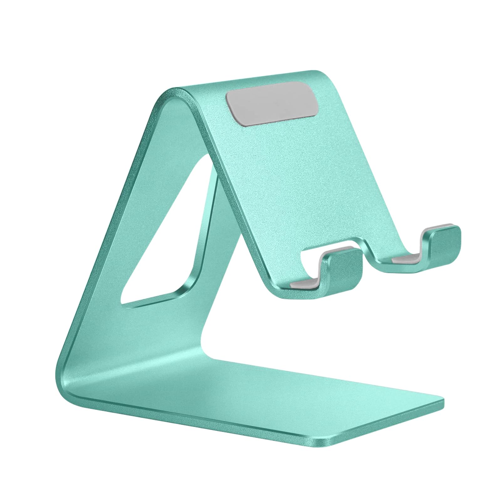 Aoviho Desk Cell Phone Stand - Aluminum Phone Holder Cradle Dock for iPhone 13 12 Pro 11 X Xs Max 8 7 6 6s Plus SE 5 5s Samsung, All Smart Phones 4-10 Inch, Fresh Green
