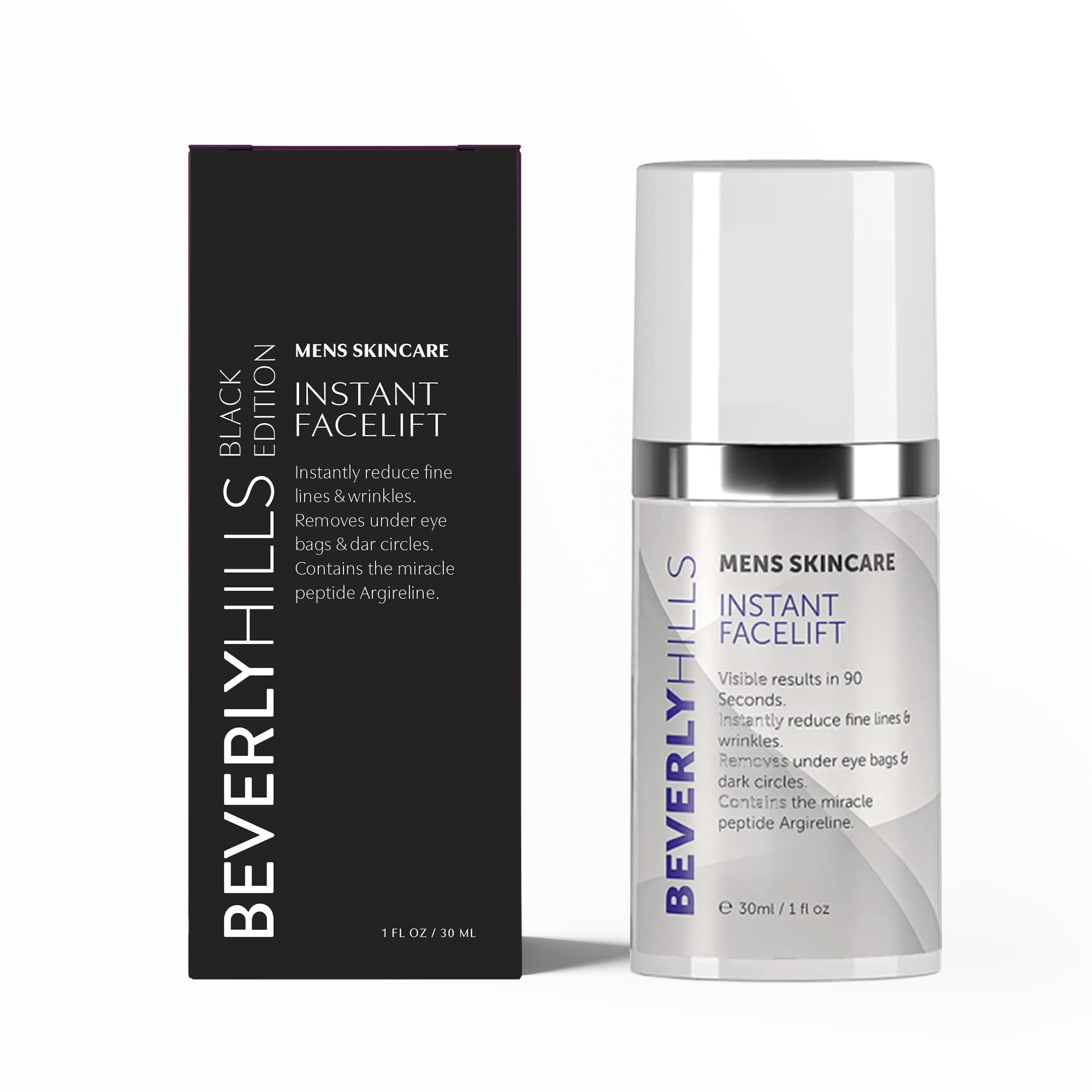 Beverly Hills Men's Instant Facelift & Eye Serum – Dark Circles, Puffy Eyes & Wrinkle Treatment
