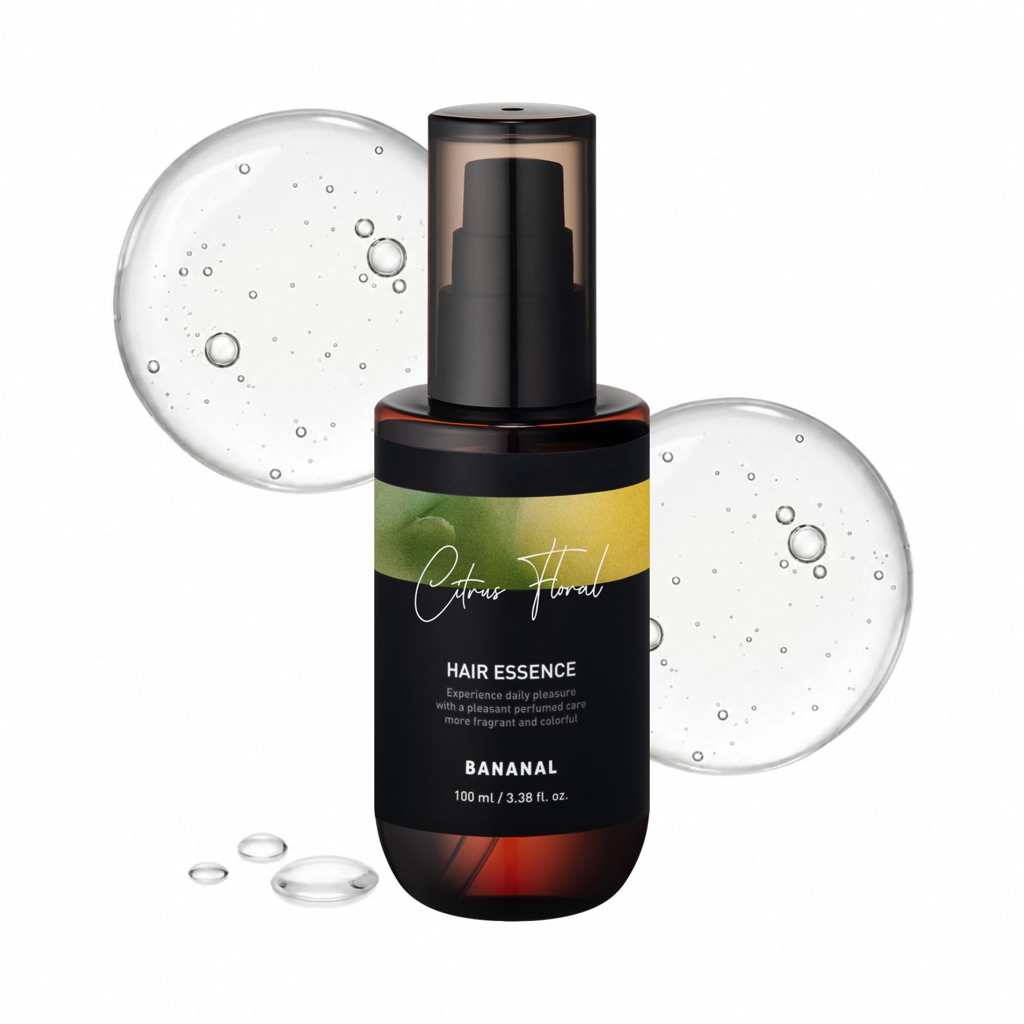 BANANAL 2-in-1 Hair Serum & Perfume Oil - Korean Hair Care, Moroccan Argan Oil & 12 Amino Acids for Dry Damaged Hair, Anti-Frizz Glass Hair Shine, Paraben-Free, Citrus Floral, 3.38 fl oz