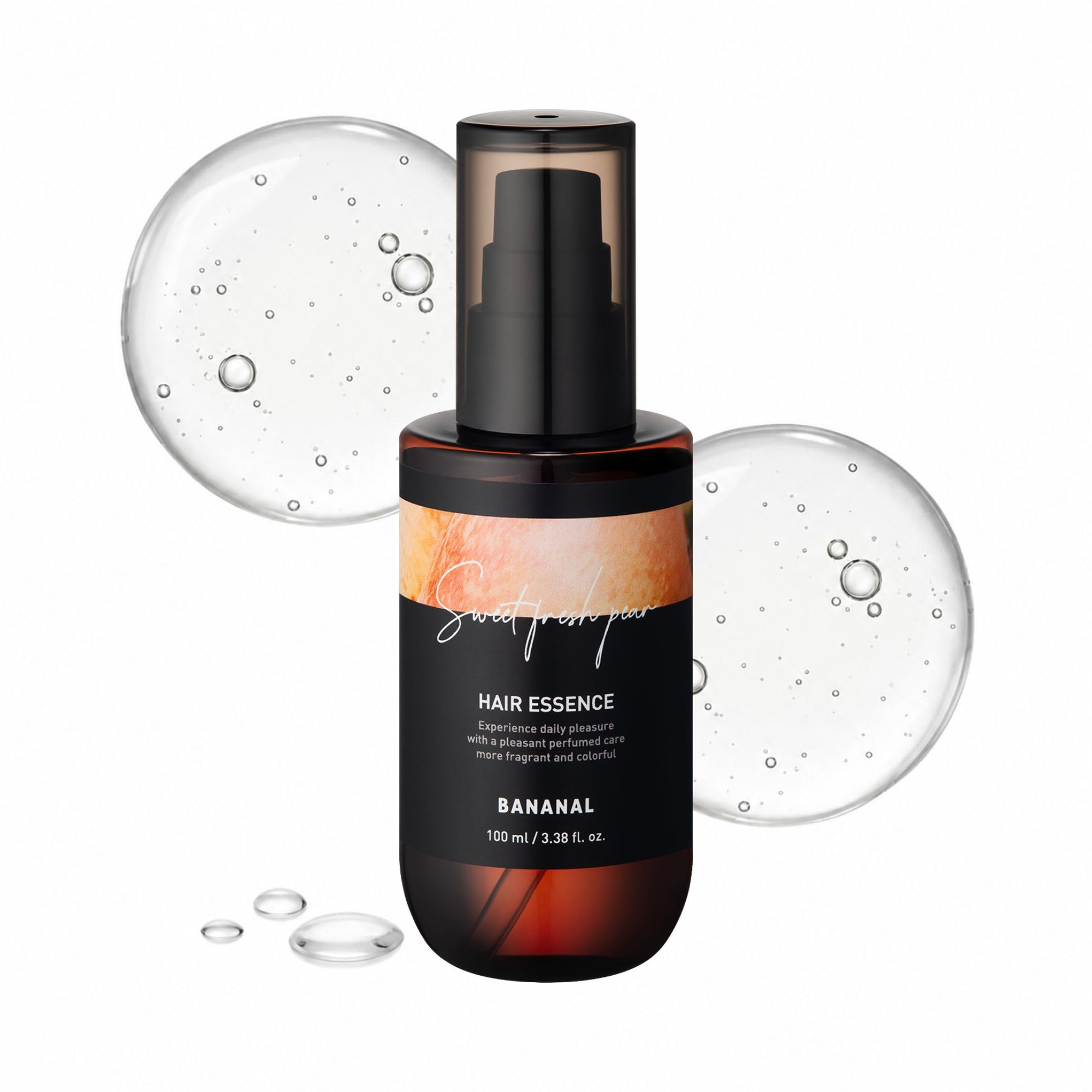 BANANAL 2-in-1 Hair Serum & Perfume Oil - Korean Hair Care, Moroccan Argan Oil & 12 Amino Acids for Dry Damaged Hair, Anti-Frizz Glass Hair Shine, Paraben-Free, Sweet Fresh Pear, 3.38 fl oz