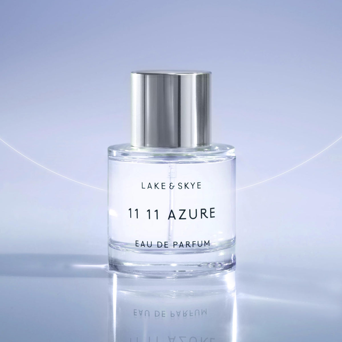 Lake & Skye 11 11 Azure Eau de Parfum, Aquatic Sheer Floral Musk & Clean Skin Unisex Scent, 1.7 fl oz (50 ml)