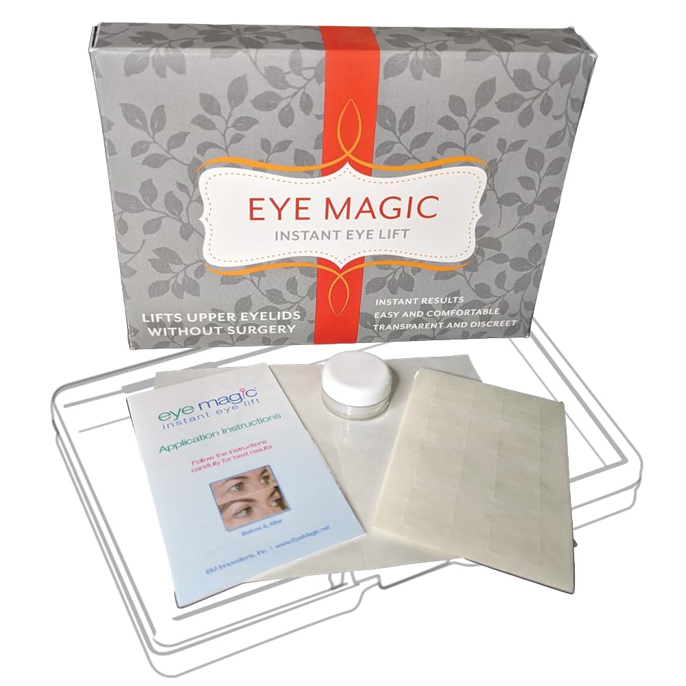 Premium Original Instant Eye Lift Kit – Eyelid Lift Strips with Wax/Gel for Droopy Upper Eyelids (64 Strips, Small/Medium)