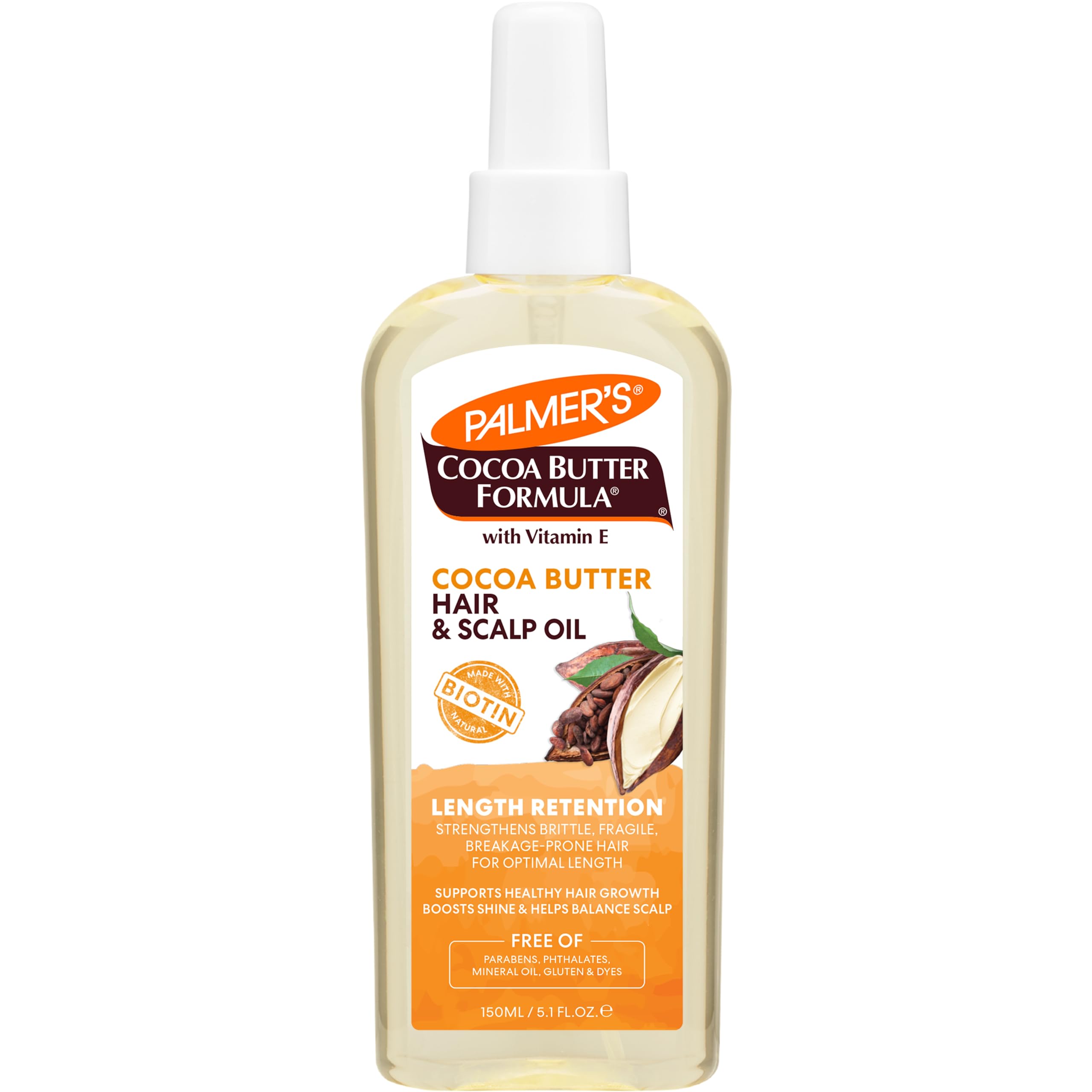 Palmer's Cocoa Butter & Biotin Length Retention Hair and Scalp Oil (5.1 Oz)