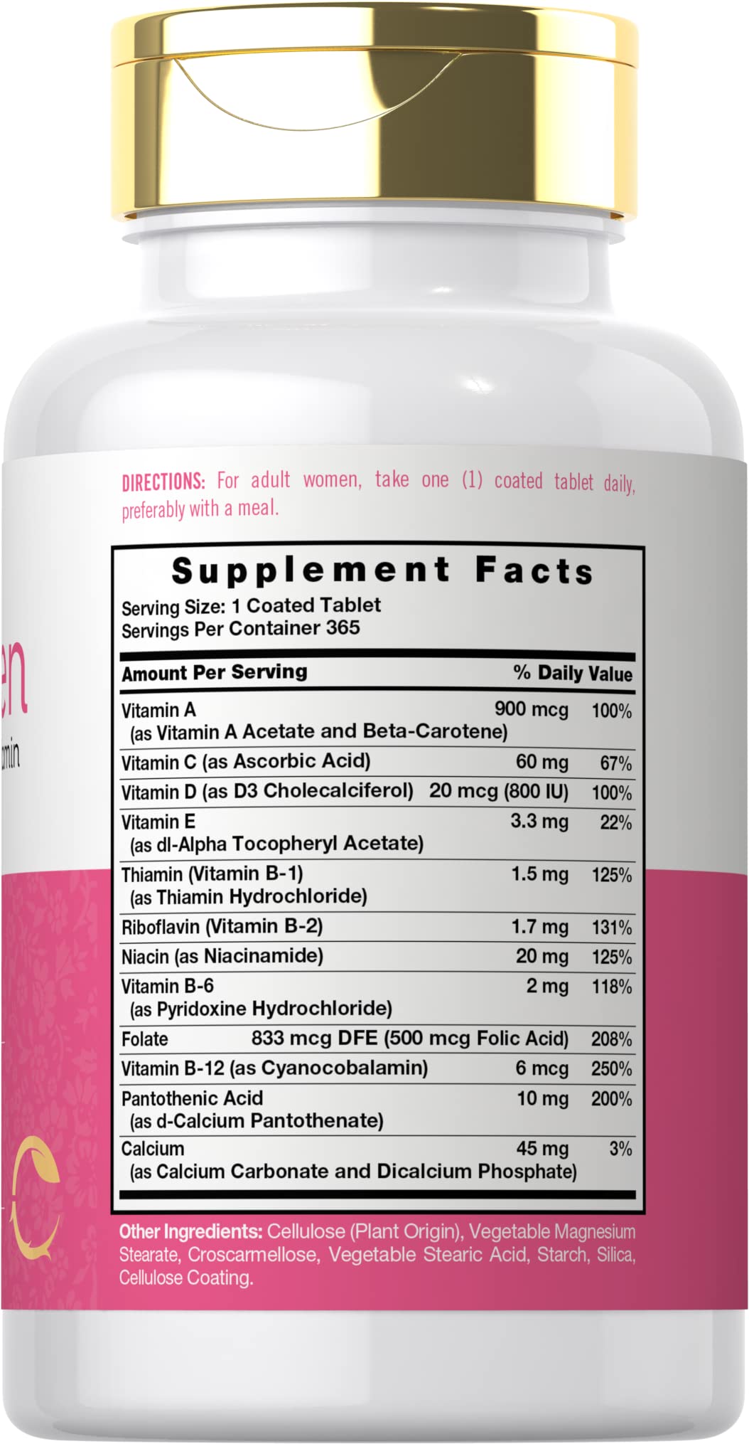 Carlyle Multivitamin and Multimineral for Women | 365 Tablets