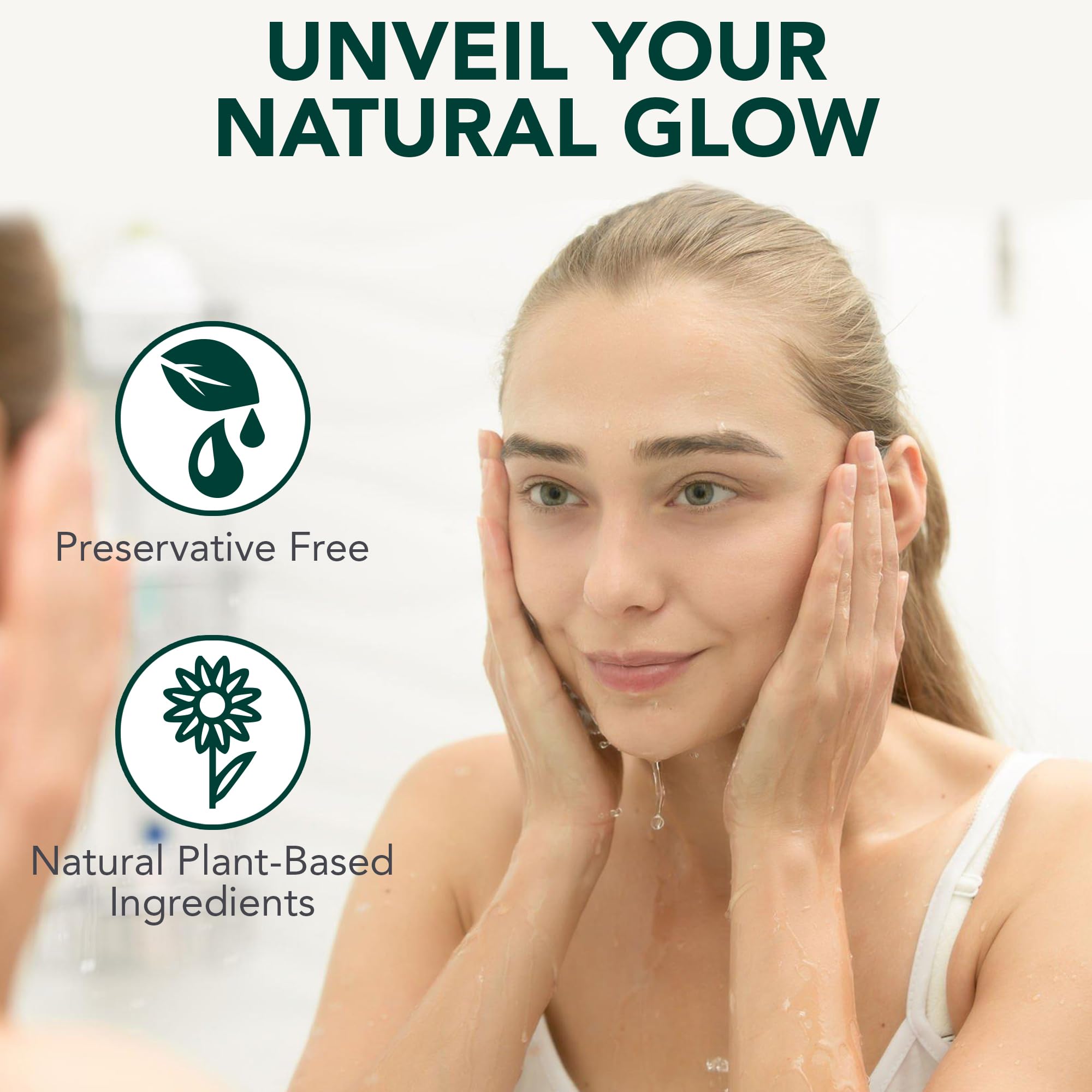 NOVEHA Demodex Extra Strength Eyelid Gel Cleanser – Tea Tree Oil Eyelid Cleanser for Dry Eye, MGD & Itchy Eyelids (2 Pack, 50ml)