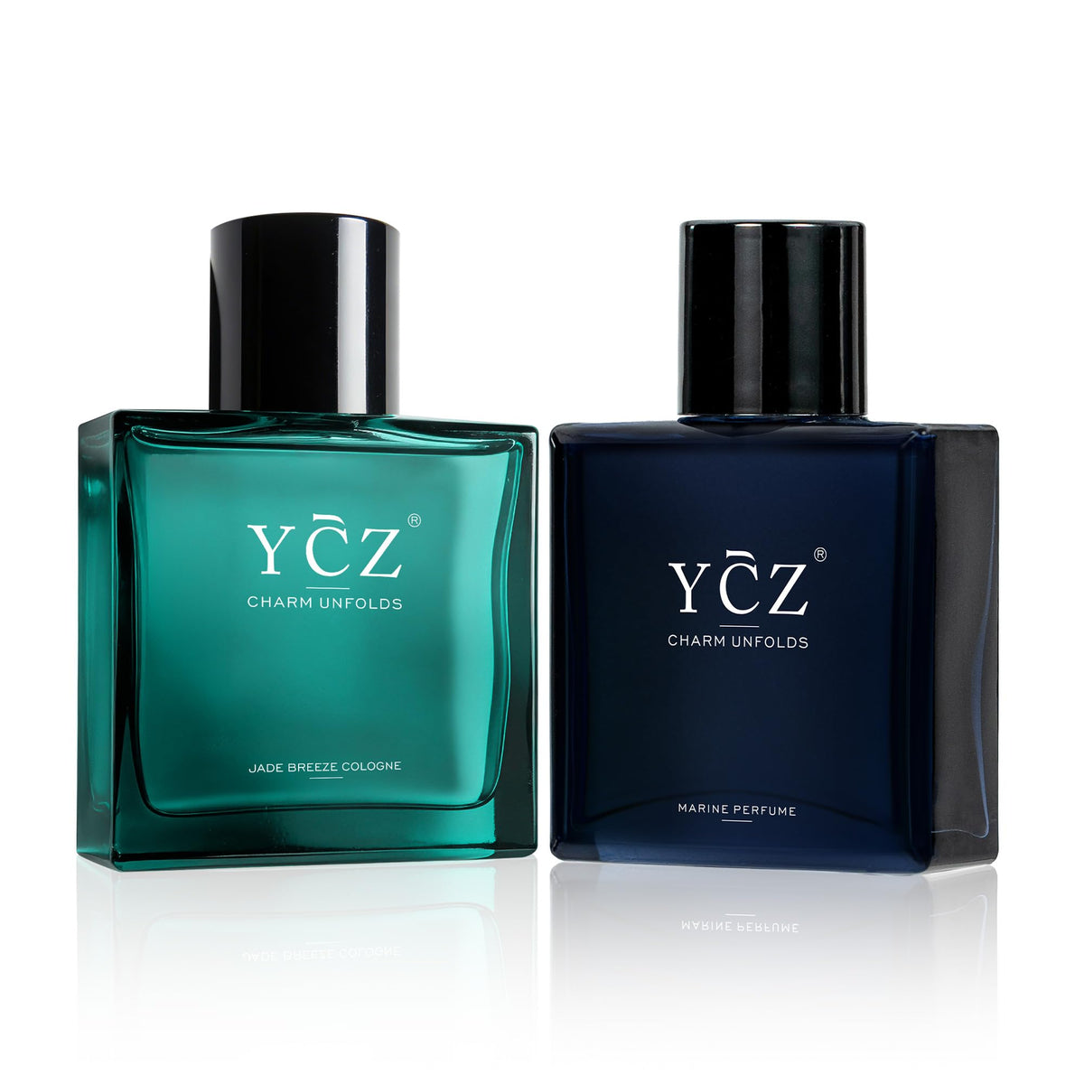 Ycz Ocean Breeze Collection Cologne for Men Set, 1.7 Fl Oz (50ml), Long Lasting Men's Cologne with Fresh Woody Citrus Notes, Elegant Eau De Parfum Fragrance for Daily Wear, Date Night and Gift Giving