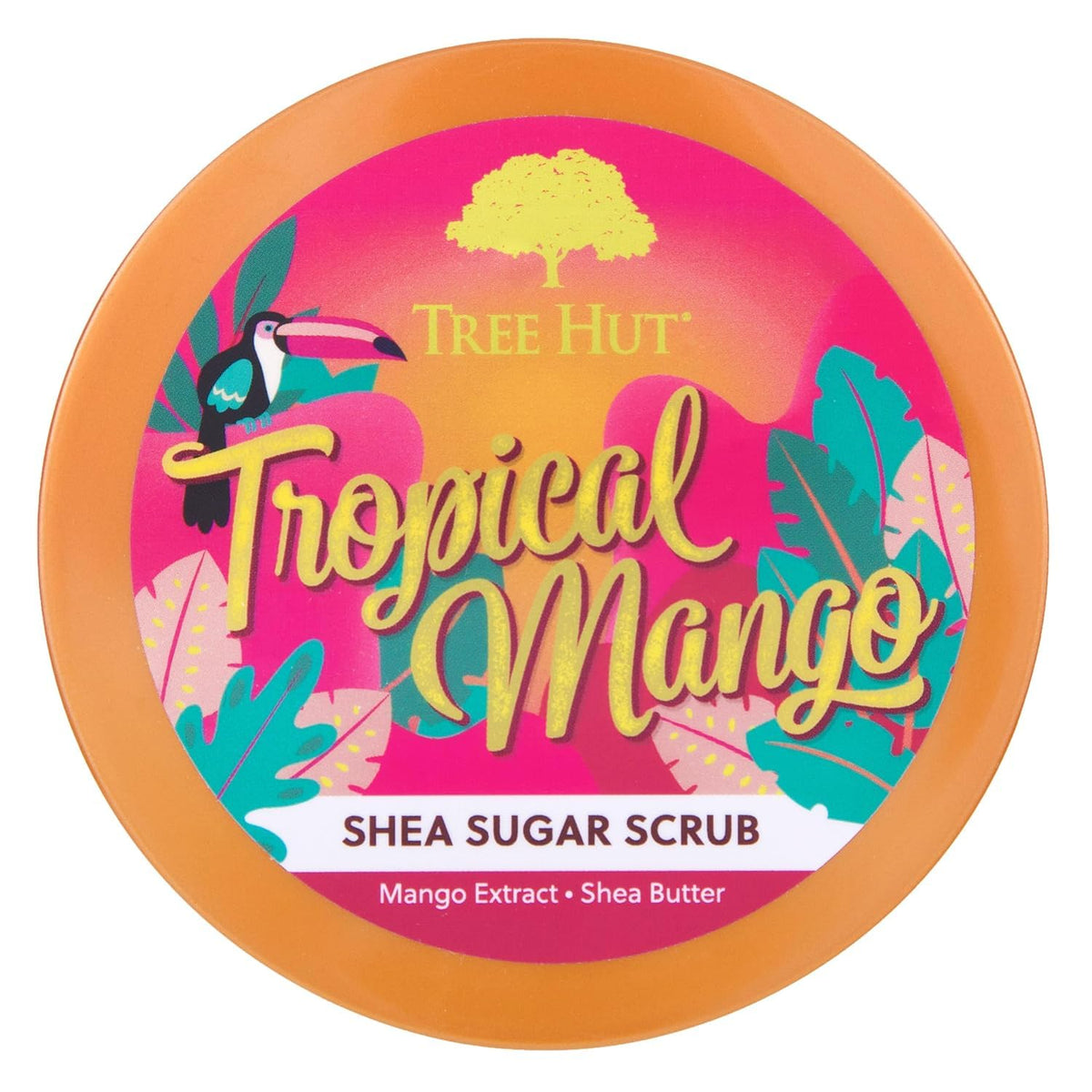 Tree Hut Tropical Mango Body Scrub, Exfoliating & Hydrating Sugar Scrub with Shea Butter & Essential Oils, Smooth Skin, Body Exfoliator For All Skin Types, Self Care Gifts for Women, Vegan, 18 Oz