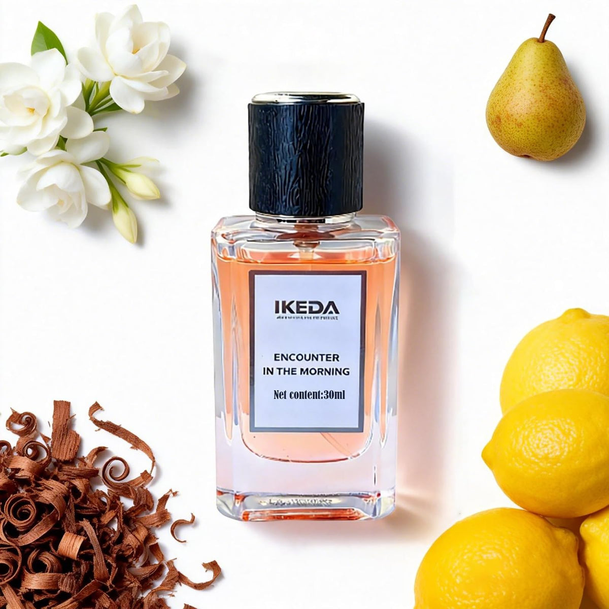 ikeda fragrance Eau de Parfum,30ml Mini Women Perfume,Fruity Notes Long Lasting Fragrance, Notes of Jasmine,Peach,Lemon Parfume for Women (Morning)