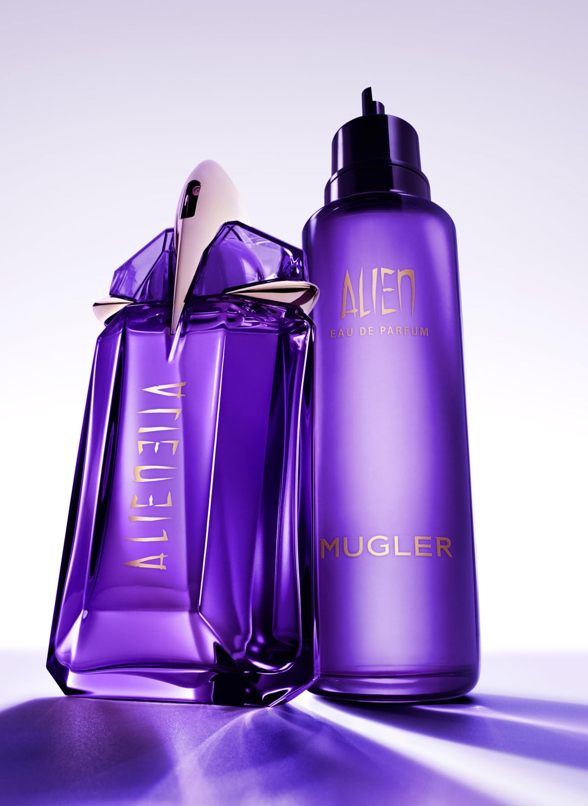 Mugler Alien Refill - Eau de Parfum - Women's Perfume - Floral & Woody - With Jasmine, Wood, and Amber - Long Lasting Fragrance - 3.3 Fl Oz