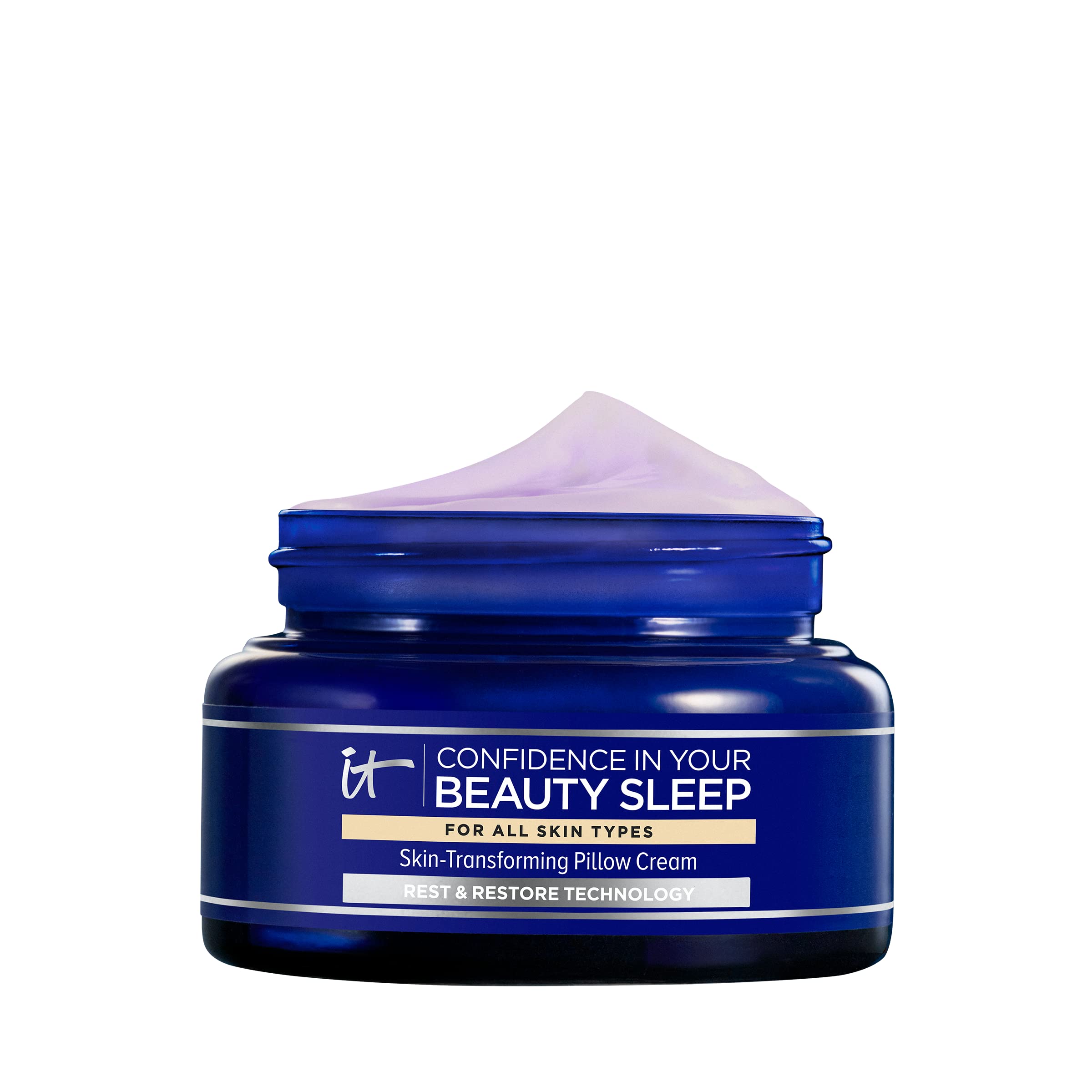 IT Cosmetics Confidence in Your Beauty Sleep Night Cream - Anti-Aging Face Moisturizer, Ceramides & Hyaluronic Acid, Fine Lines, Wrinkles, Dryness, Dullness & Loss of Firmness - 2 fl oz