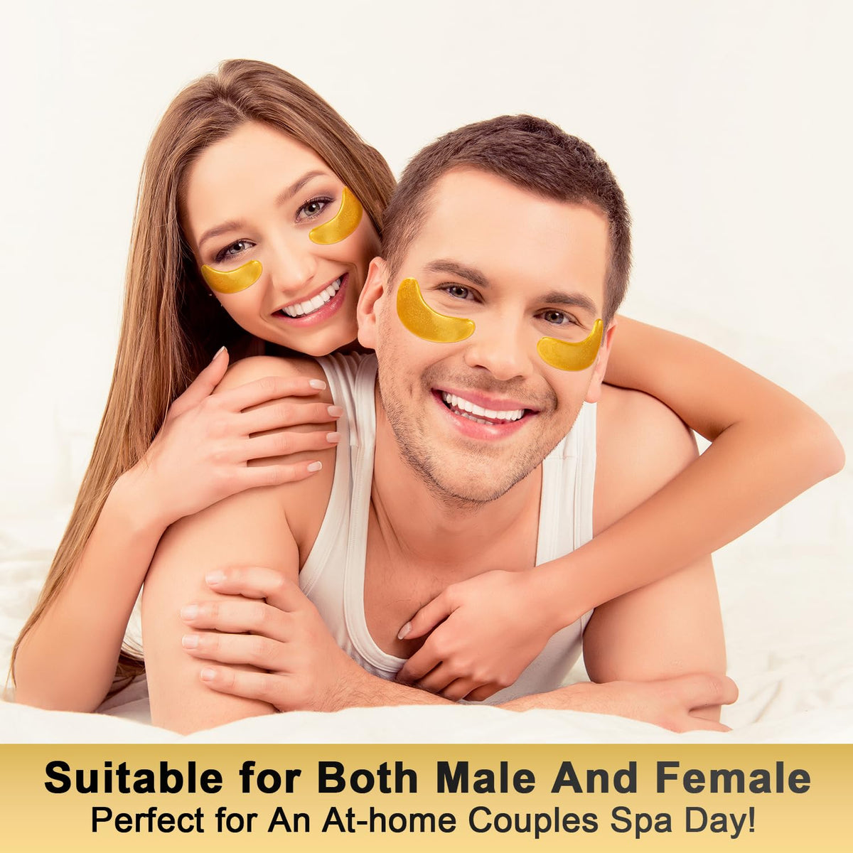 Tibobo 24K Gold Under Eye Patches - Collagen Enriched (25 Pairs)