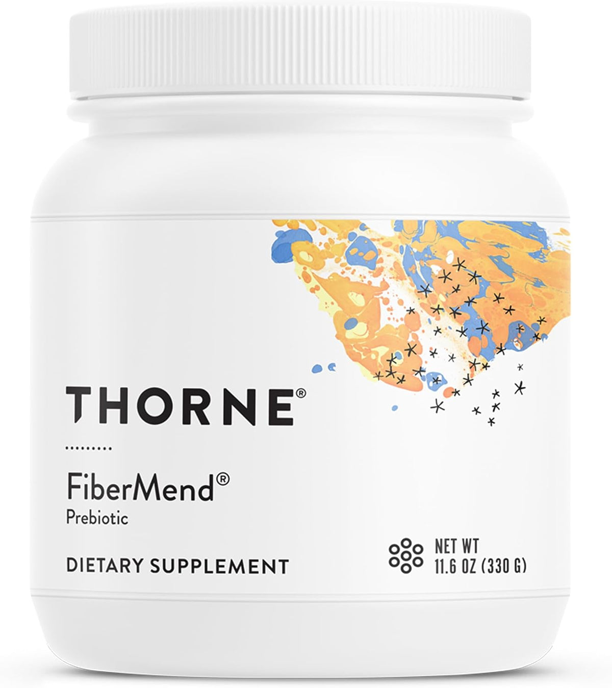 THORNE FiberMend, Prebiotic Fiber Powder with Antioxidants, 30 Servings