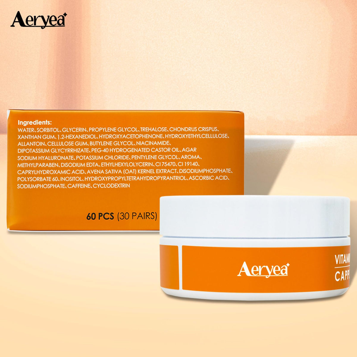 Aeryea Vitamin C & Caffeine Under Eye Patches - Brightening Hydra-Gel