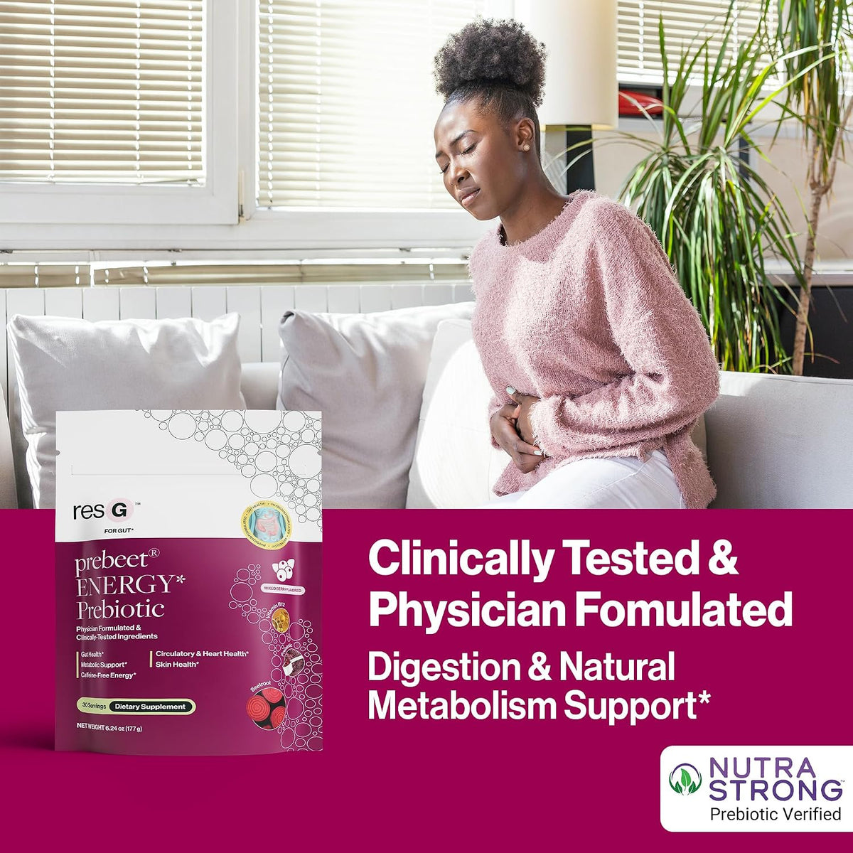resG prebeet Prebiotics Drink - 180g, 30 Servings