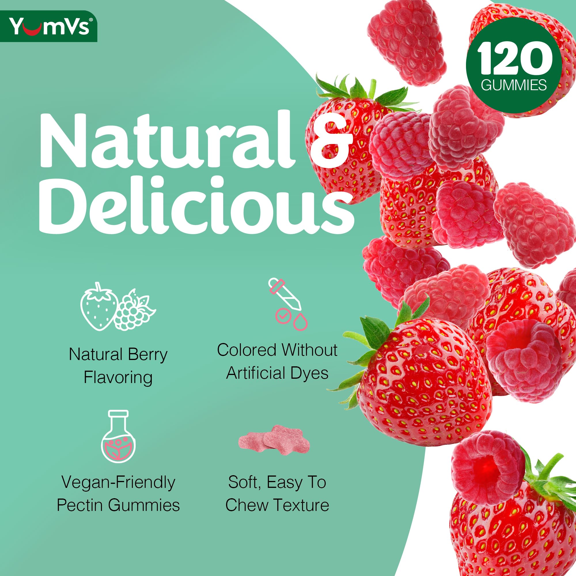Multivitamin Gummies for Adults, Daily Gummy Vitamin for Women & Men, Immune Support Multivitamin Supplement, Ault Multi VIT Vitamin with Vitamins A, C, D, E, B-6, B-12, Zinc - 60 Gummies