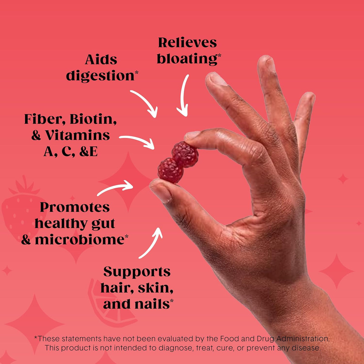 Bellway Super Fiber + Beauty, Fiber Gummies with Biotin, Sugar-Free, 60 Ct