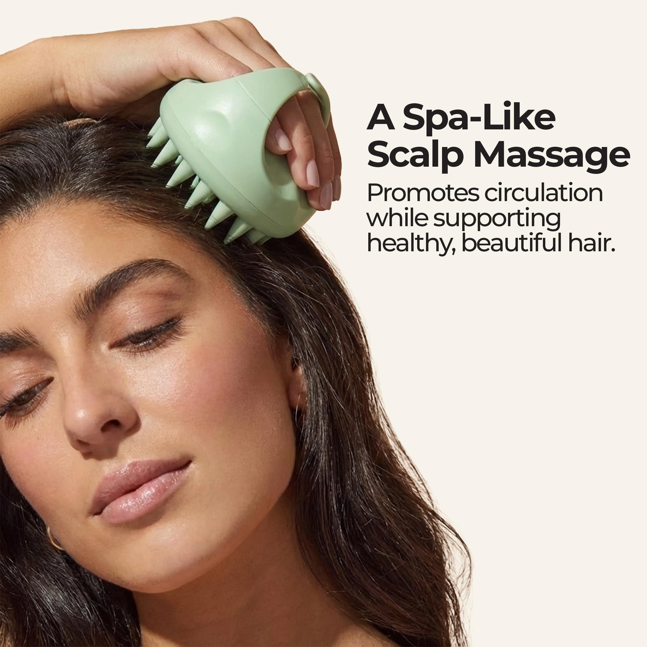 Rosemary Oil for Hair Growth + Scalp Massager Set | Strengthening Biotin & Coconut Oil – Hair Thickening Serum – Dry Head, Frizzy, Split Ends & Damaged Scalp Treatment – Color Safe, All Hair Types