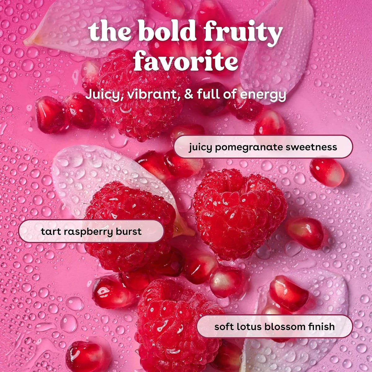 eos Essentials Bundle - Body Wash, Body Mist, Body Lotion - Pomegranate Raspberry