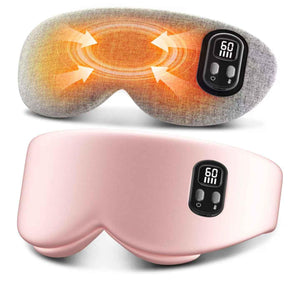 Anydance cordless heated eye mask warm compress for dry eyes and sleep relief rose pink